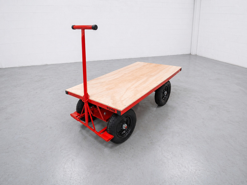 Carrinho plataforma 400 kg com assoalho de madeira